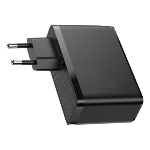 Baseus GaN2 Pro szybka ładowarka sieciowa 100W USB / USB Typ C Quick Charge 4+ Power Delivery czarny