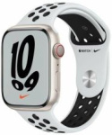 Apple Watch 7 45mm Starlight Aluminum/Black Nike Sport Band