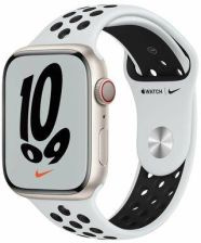 Apple Watch 7 45mm Starlight Aluminum/Black Nike Sport Band