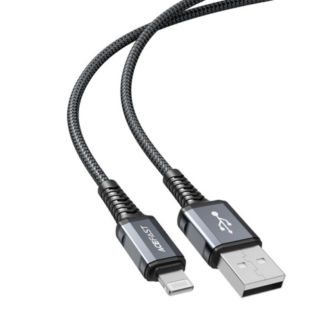 Acefast kabel MFI USB - Lightning 1,2m, 2,4A szary