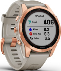 Smartwatch Garmin Fenix 7S Solar Różowo-szary