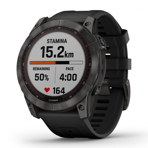 GARMIN Fenix 7X Sapphire Solar Czarny Tytan