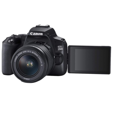 Canon EOS 250D czarny + 18-55mm III