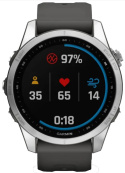 Garmin Fenix 7S Pro Solar Grafitowy