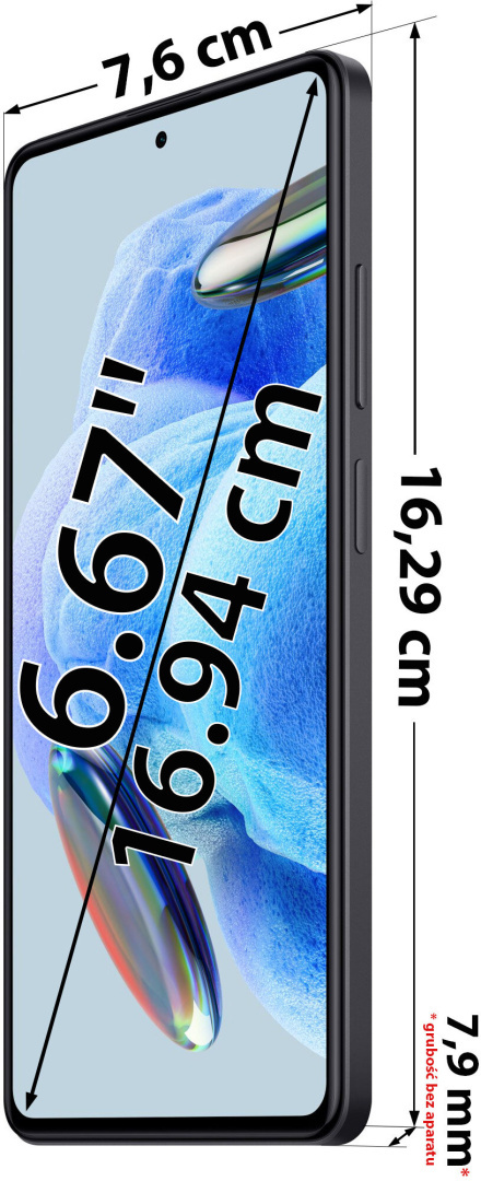 Xiaomi Redmi Note 12 Pro 5G 6/128GB Czarny