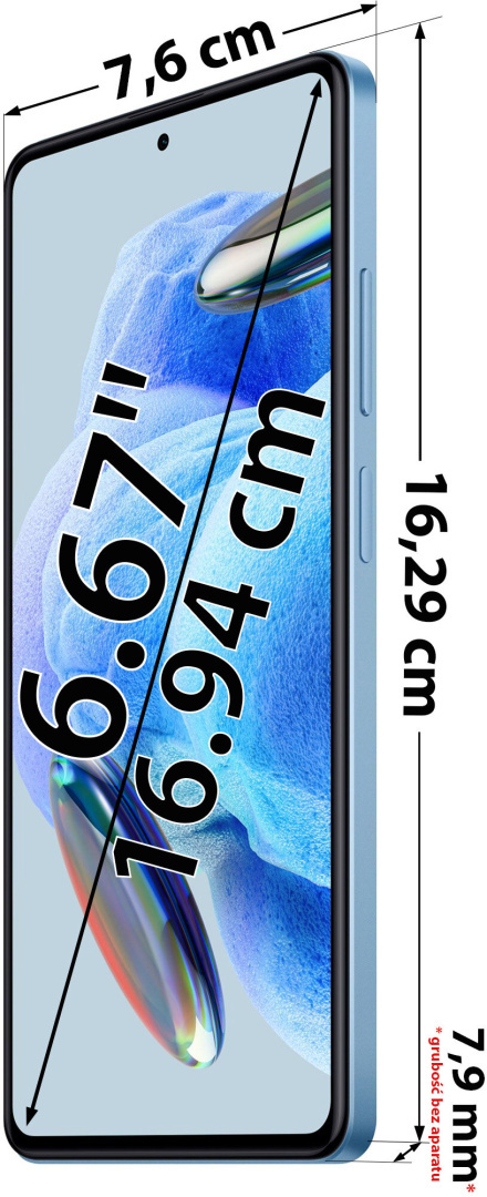 Xiaomi Redmi Note 12 Pro 8/256GB Niebieski
