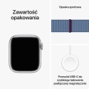 Apple Watch 9 41mm GPS Silver, pasek Blue A2978