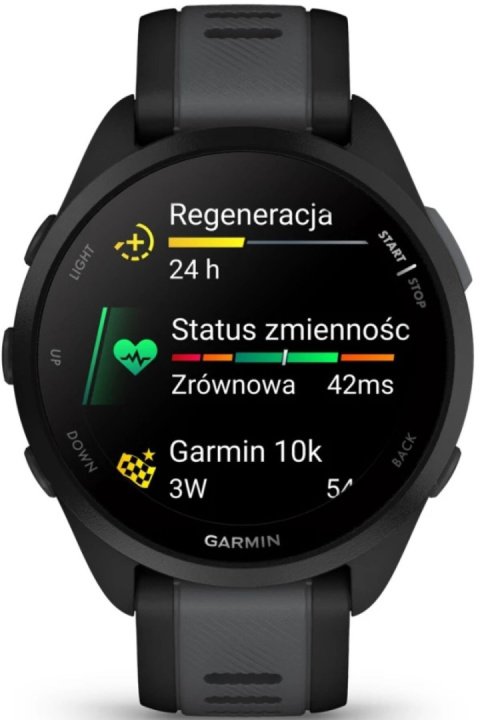 GARMIN Forerunner 165 Czarny/Slate grey