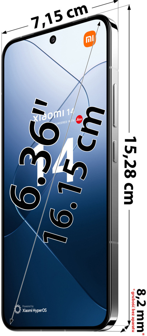 Xiaomi 14 12/512GB Biały