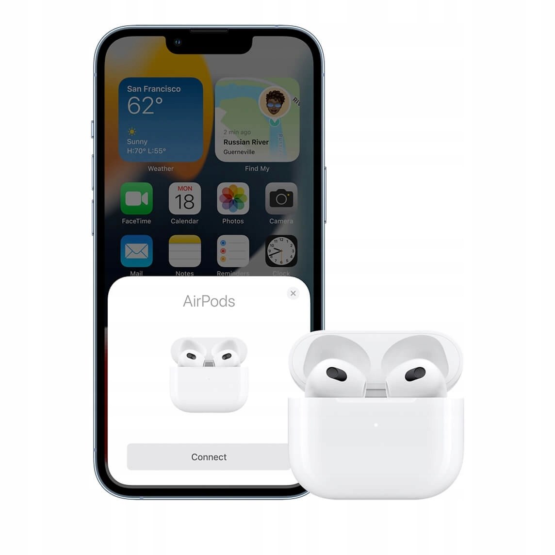 Apple AirPods 3 Słuchawki bezprzewodowe Model AirPods 3
