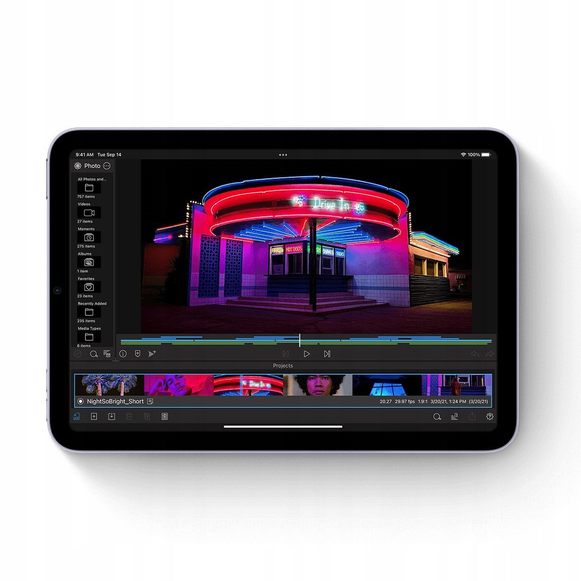 Apple iPad mini 6 8,3 64GB Wi-Fi Purple Model tabletu iPad mini