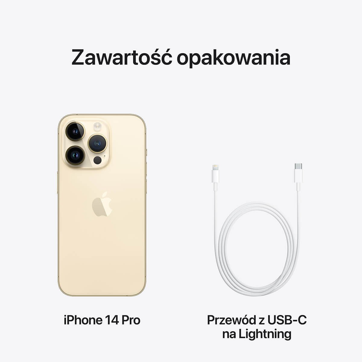 APPLE iPhone 14 Pro 128GB Gold *NOWY* Przekątna ekranu 6.1"