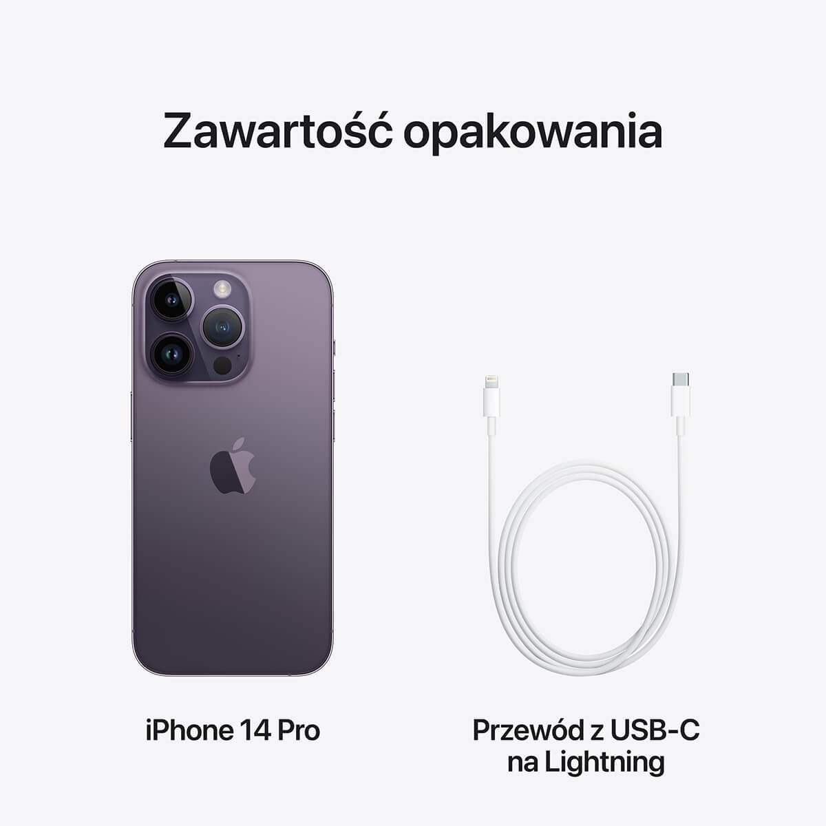 Smartfon iPhone 14 Pro 128GB Głęboka purpura Głębokość produktu 7.9 mm