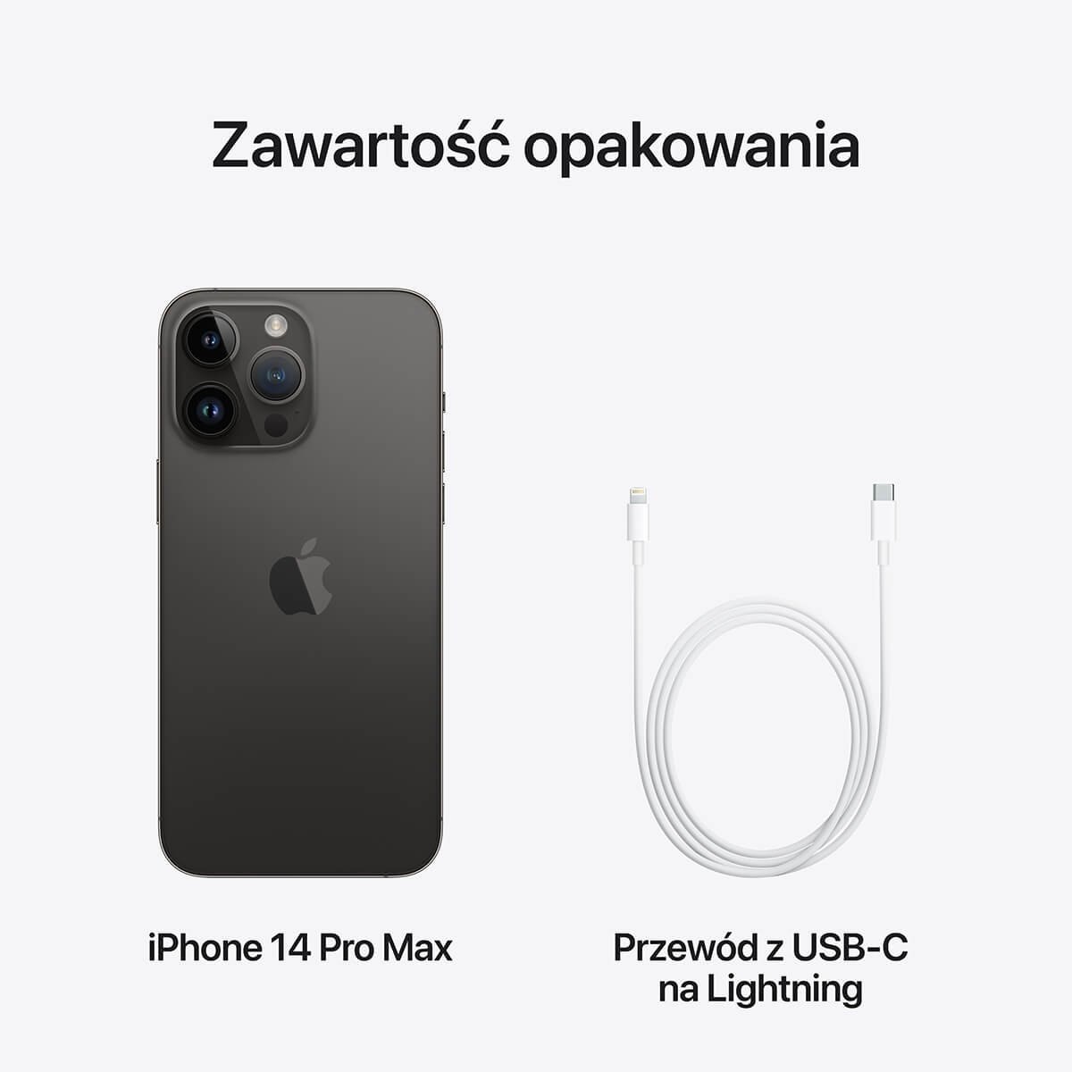 Smartfon iPhone 14 Pro Max 256GB Gwiezdna czerń Głębokość produktu 7.9 mm