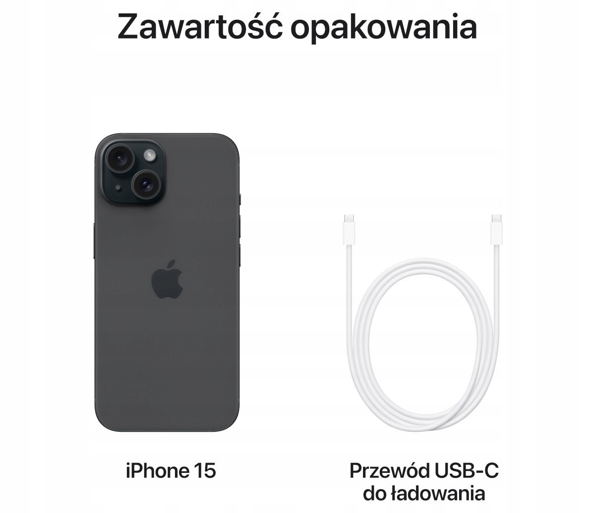 Apple iPhone 15 128GB Black NOWY Pamięć RAM 6 GB