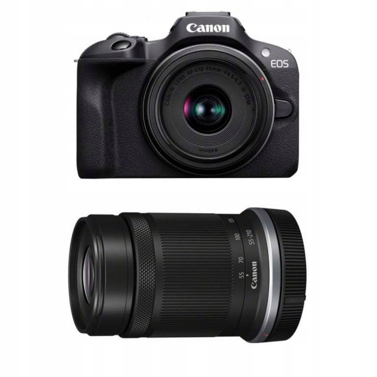 Canon EOS R100 + 2 OBIEKTYWY Standardowy RF-S 18-45mm Zoom RF-S 55-210mm EAN (GTIN) 4549292214635