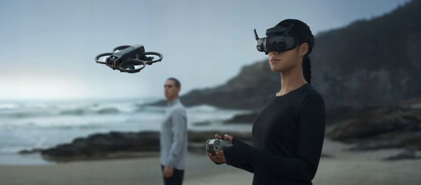 DRON DJI AVATA 2 ZESTAW BATERIA KONTROLER RC MOTION 3 DJI GOGGLES 3 4K60FPS Prędkość maksymalna 97 km/h