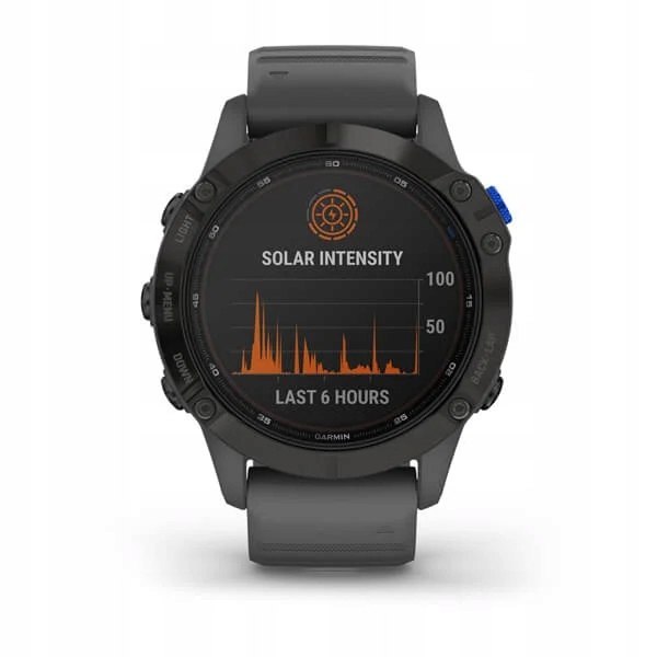 Garmin Fenix 6 Pro Solar Czarny z szarym paskiem Rodzaj cyfrowe