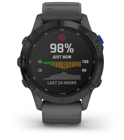 Garmin Fenix 6S Sapphire Czarny (0100215925) Wysokość koperty 42 mm
