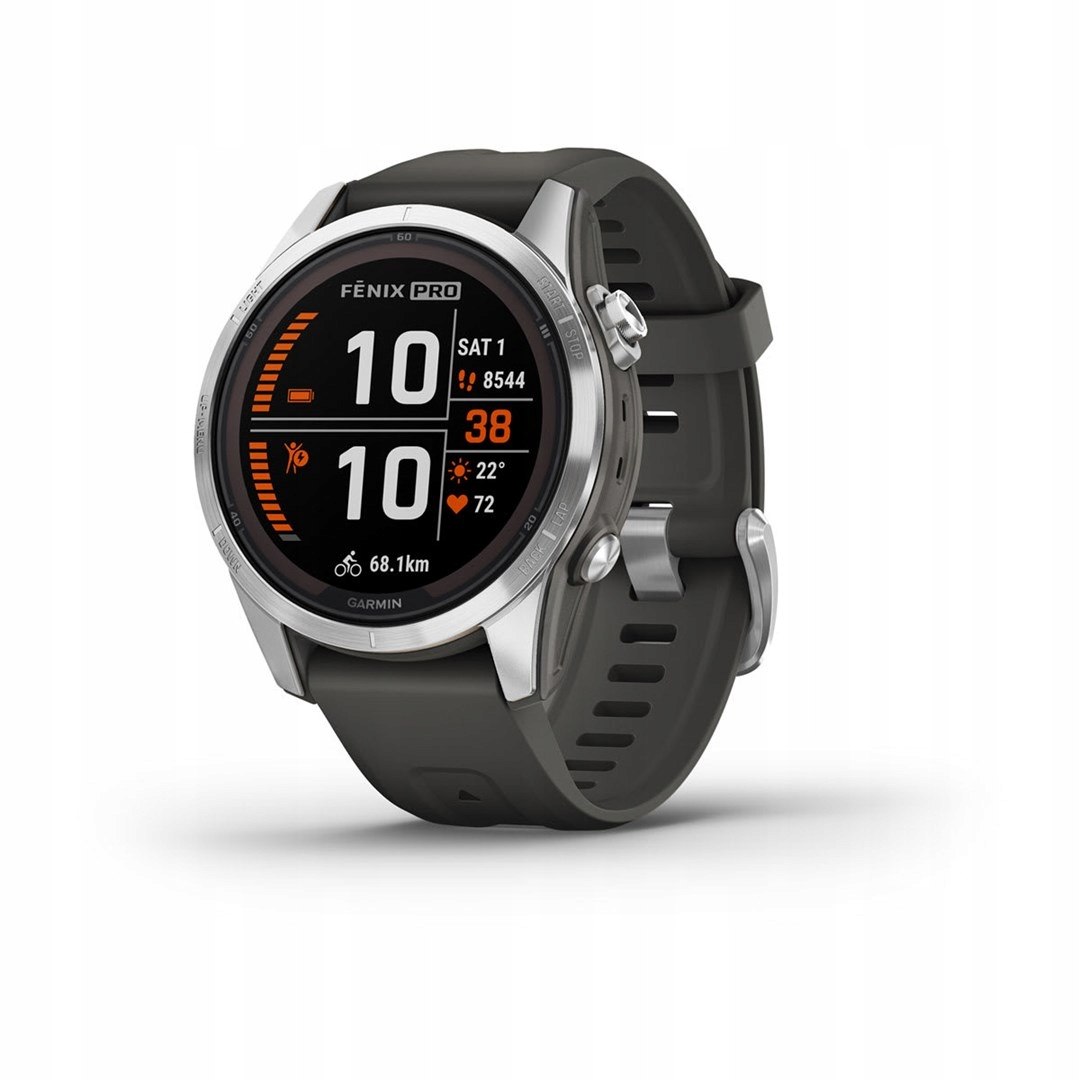 Zegarek sportowy Garmin Fenix 7S Pro Solar Silver