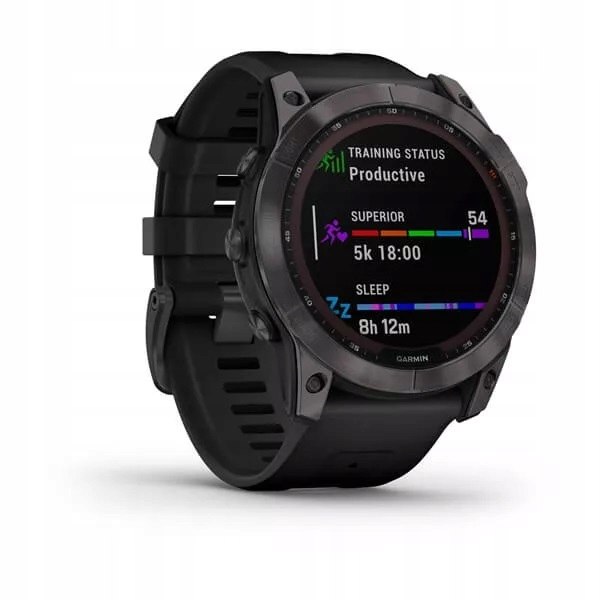 GARMIN FENIX 7X SAPPHIRE SOLAR TYTANOWO-SZARY Cechy dodatkowe Bluetooth kurzoodporność podświetlany wyświetlacz wstrząsoodporność