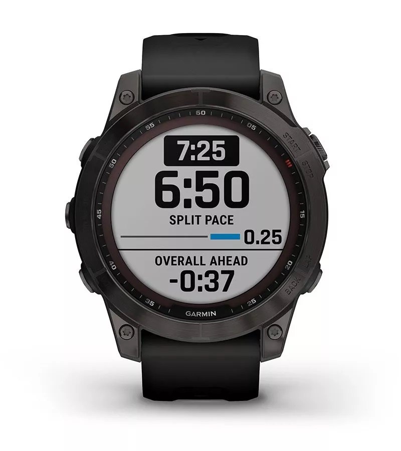 GARMIN FENIX 7X SAPPHIRE SOLAR TYTANOWO-SZARY Kolor dominujący czarny