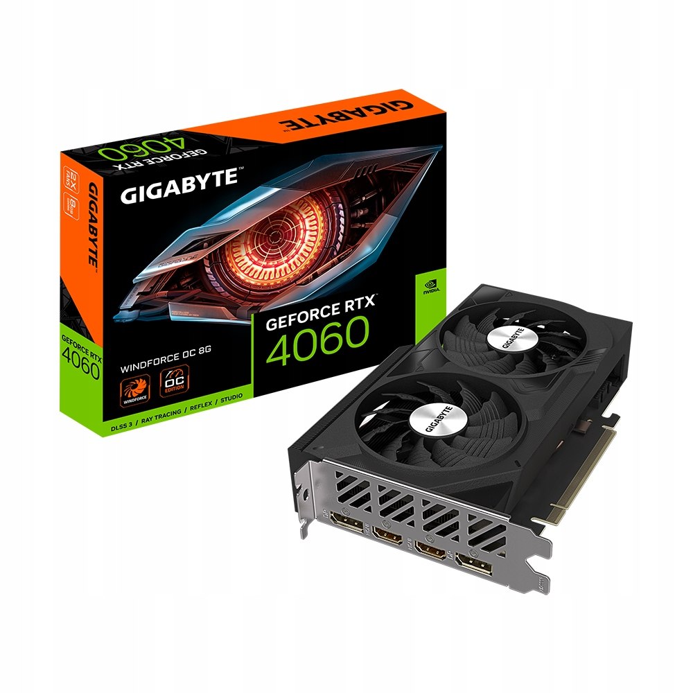 Karta graficzna Gigabyte RTX 4060 WINDFORCE OC 8GB Pamięć 8 GB