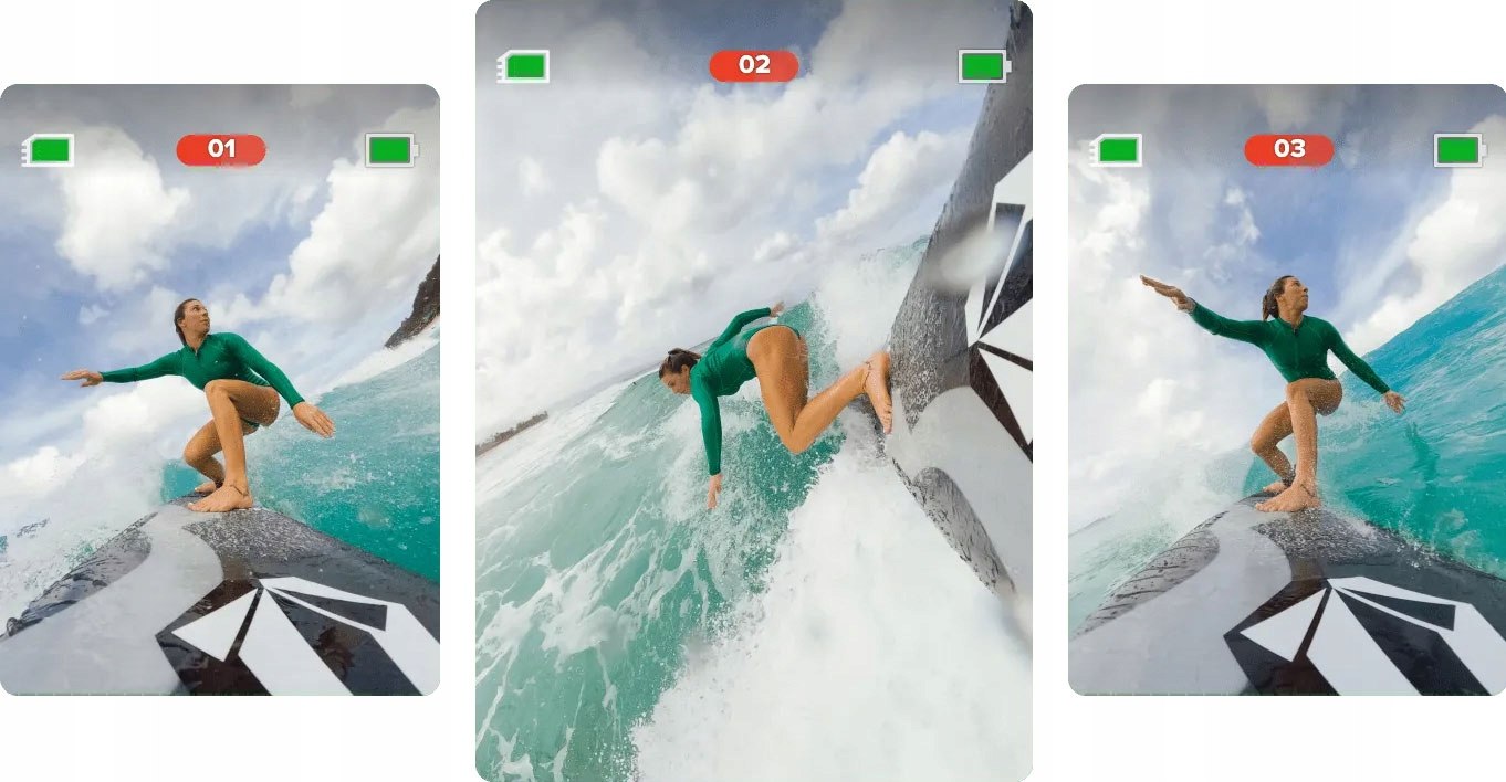 Kamera sportowa GoPro HERO12 Black Creator Edition Waga produktu 154 g