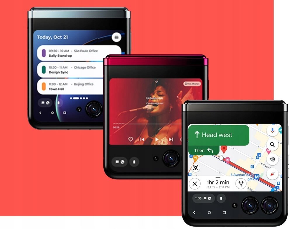 Smartfon MOTOROLA Razr 40 Ultra 8-256GB 5G Magenta Wbudowana pamięć 256 GB